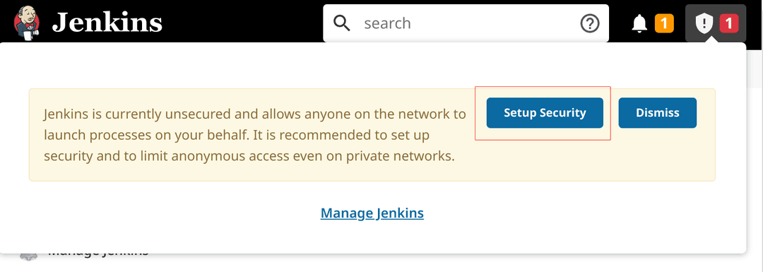 Jenkins security setup
